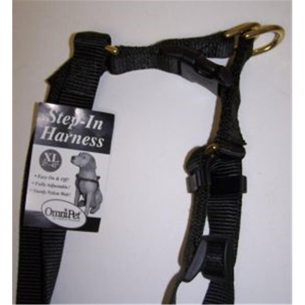 Omni Pet No.19XL-BK Step in Harness Nylon Size 27-42in XLarge Color Black 445-19000 - main
